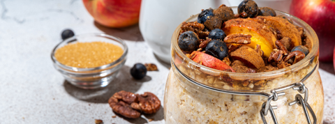 Owsianka żurawinowa z orzechami pekan