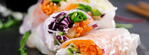 Chrupiące spring rolls z warzywnym nadzieniem - BioTherapie