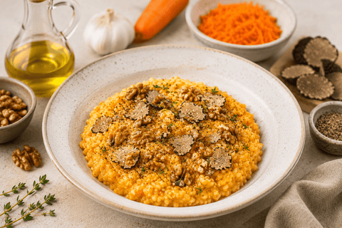 Risotto marchewkowo-orzechoweczy jest - BioTherapie