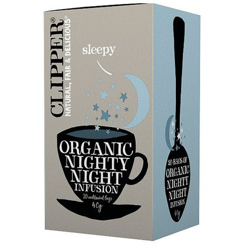 HERBATKA Z RUMIANKIEM I MELISĄ (NIGHTY NIGHT) BIO (20 x 2 g) 40 g - CLIPPER - BioTherapie