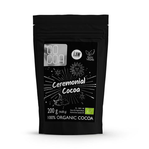 KAKAO CEREMONIALNE - TABLICZKI GORZKIE 100 % KAKAO BIO (4 x 50 g) 200 g - COCOA - BioTherapie
