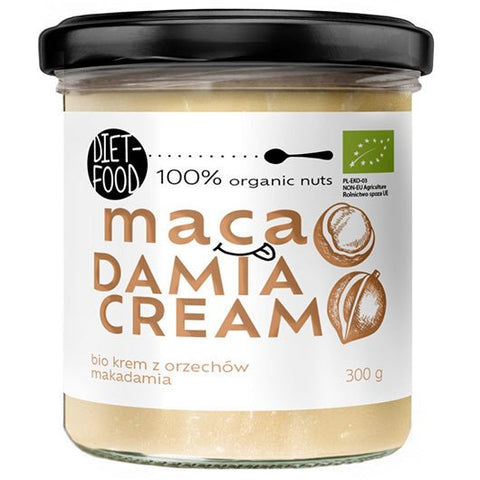 KREM Z ORZECHÓW MACADAMIA PRAŻONYCH 100 % BIO - Diet Food