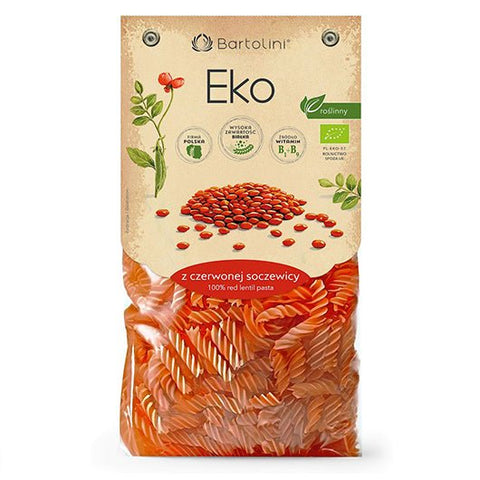 MAKARON PROTEINOWY (Z SOCZEWICY CZERWONEJ) ŚWIDERKI BIO 250 g - BARTOLINI - BioTherapie