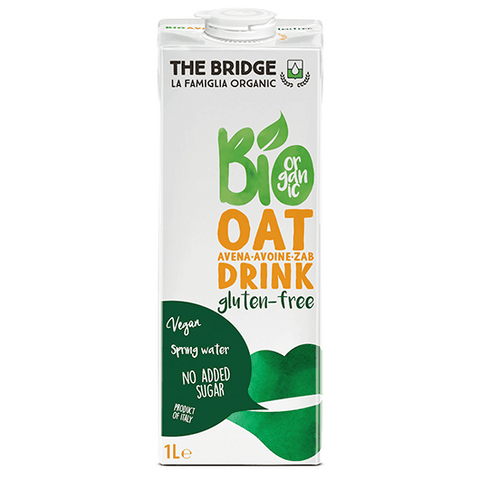 NAPÓJ OWSIANY BEZ DODATKU CUKRÓW BEZGLUTENOWY BIO 1 L - THE BRIDGE - BioTherapie